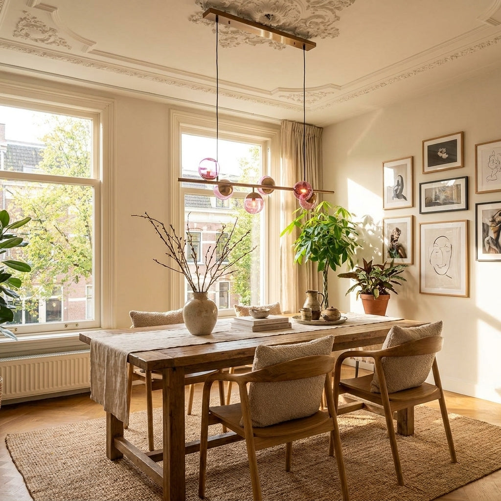 Chandelier Bente pink