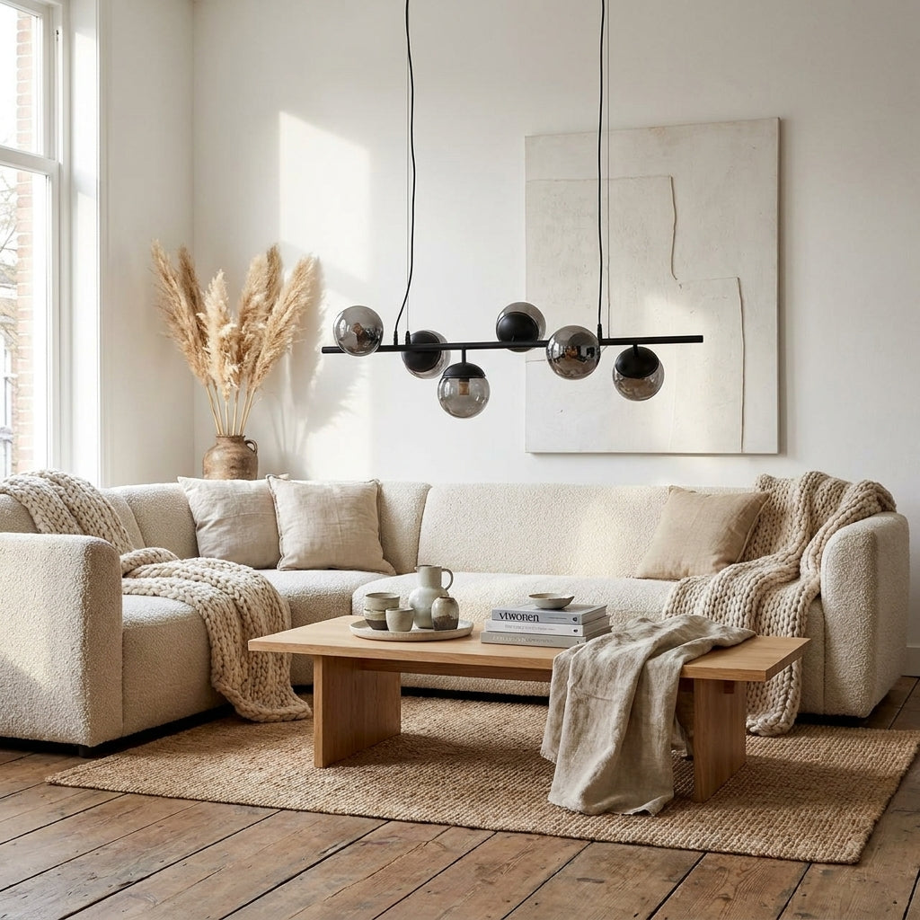 Chandelier Bente black smoked