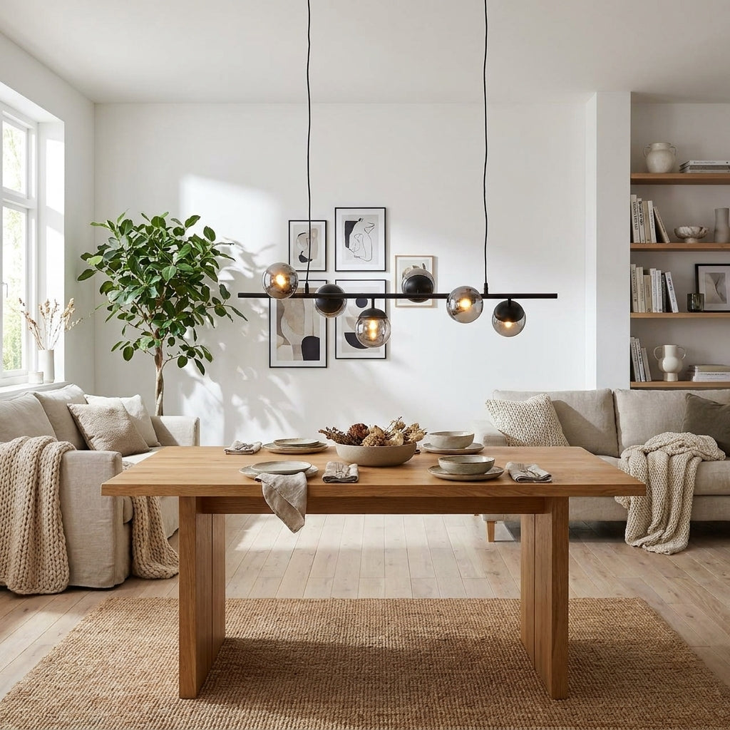 Chandelier Bente black smoked