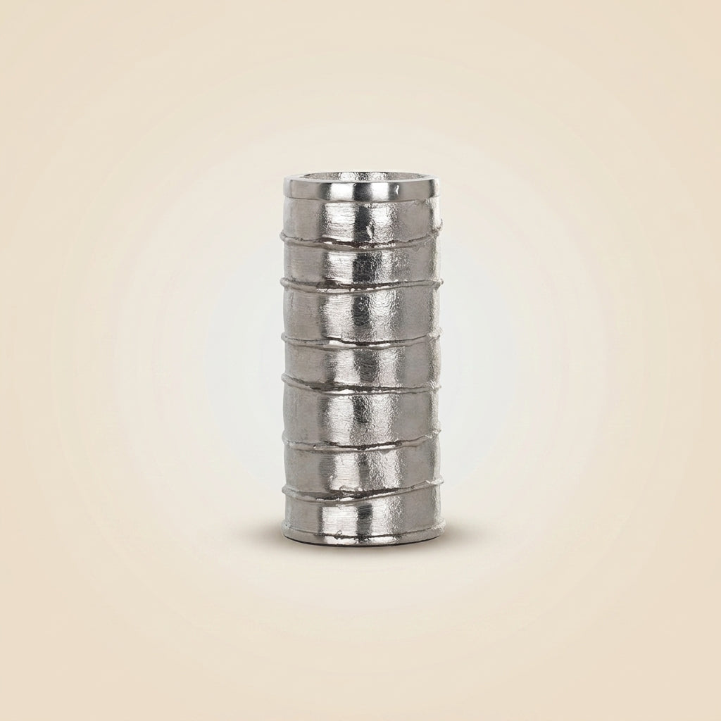 Candle holder Linde silver small