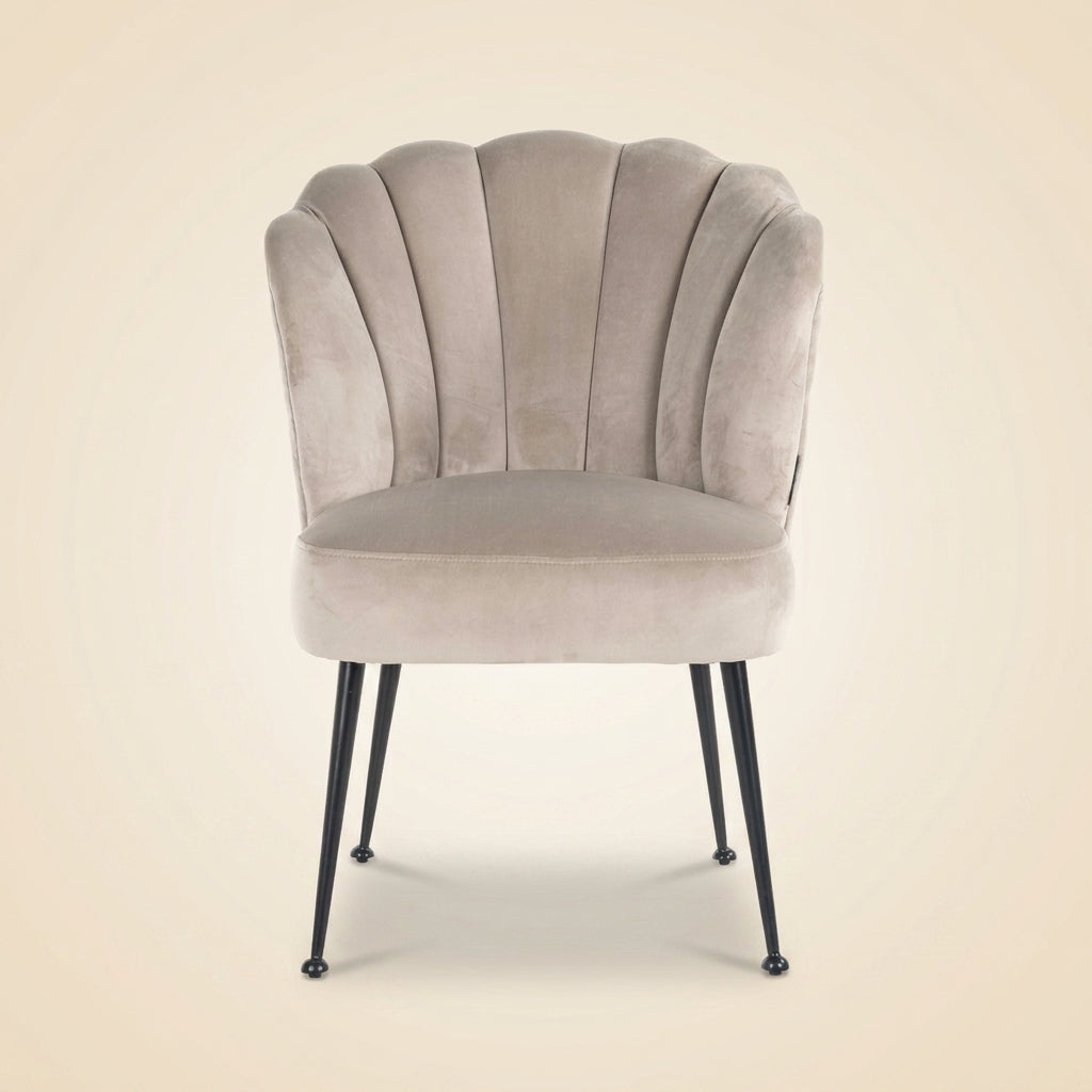 Eetkamerstoel Pippa khaki velvet