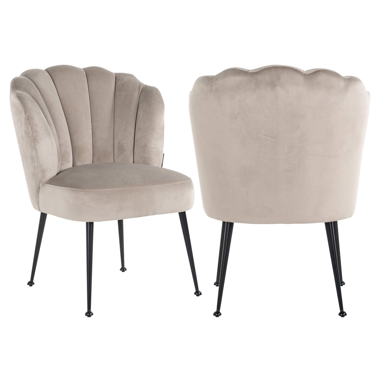 Eetkamerstoel Pippa khaki velvet