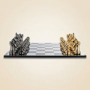 Decoratief Spel Saray Black/gold Chessboard
