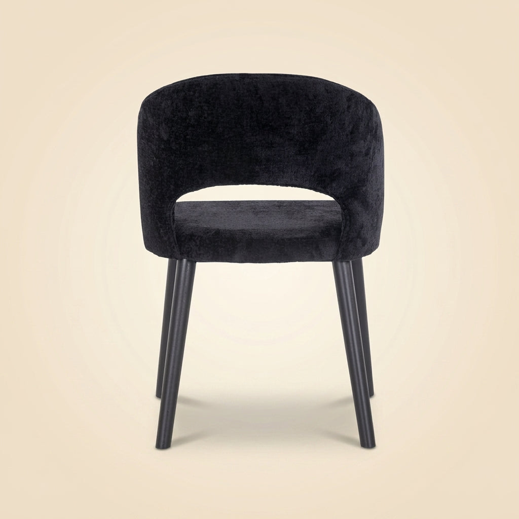 Eetkamerstoel Savoy Black Chenille