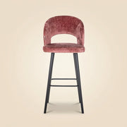 Bar stool Savoy rose chenille
