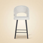 Counterstoel Savoy White Bouclé
