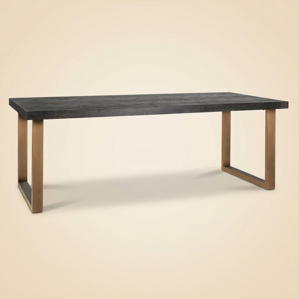 Eettafel Blackbone Brass Black Rustic 180