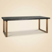 Eettafel Blackbone Brass Black Rustic 180