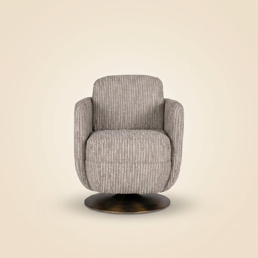 Lounge stoel Turner beige swivel