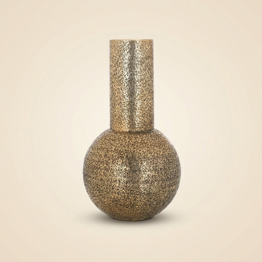 Vase Darcey brushed gold large