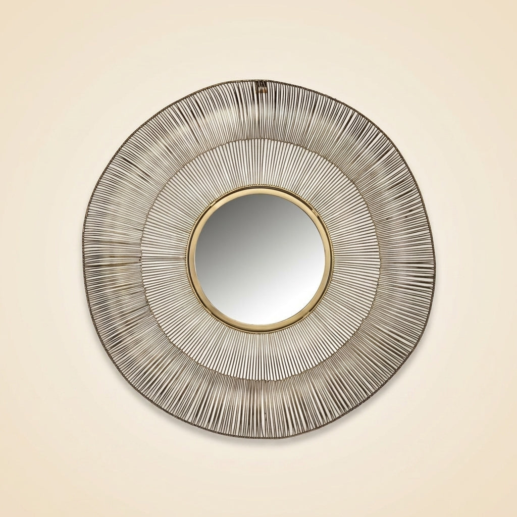 Spiegel Aliza brushed gold 76Ø