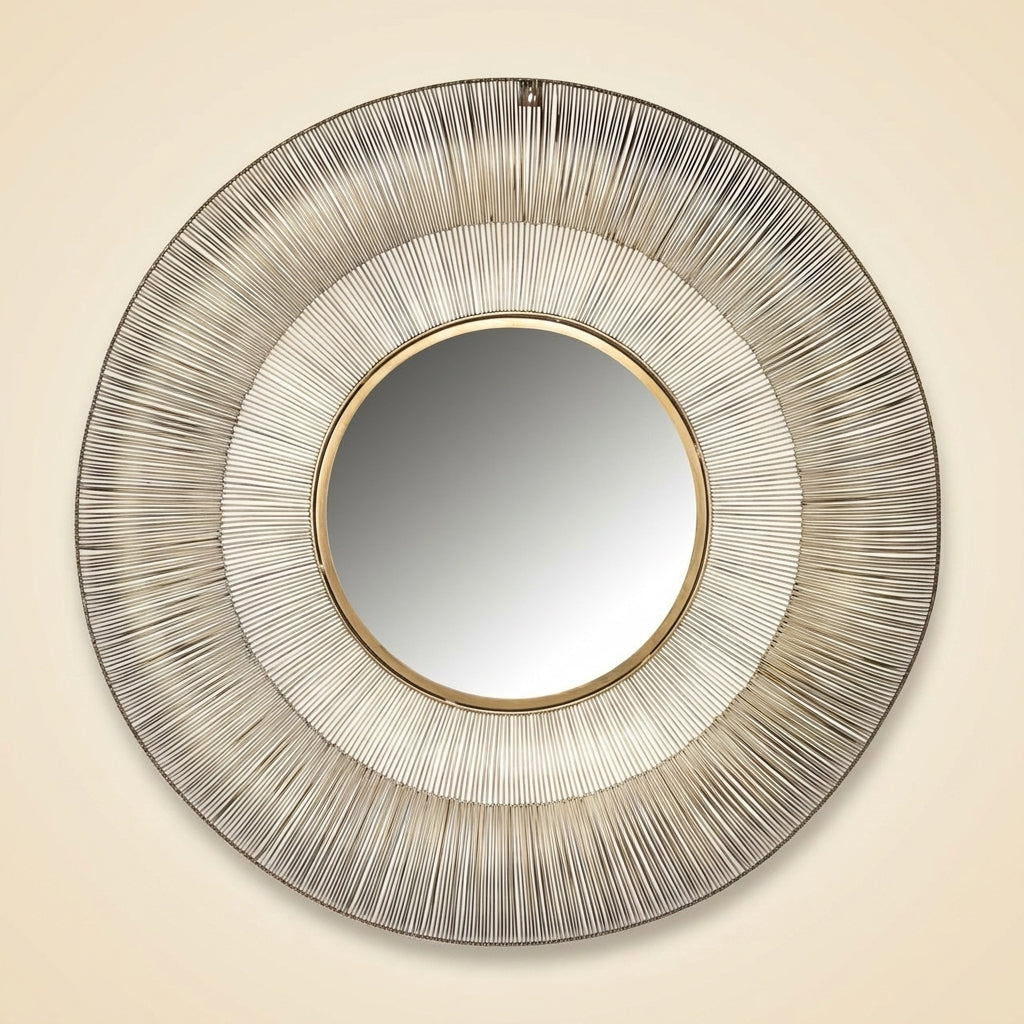 Mirror Aliza brushed gold 101Ø