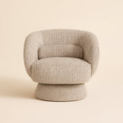 Lounge stoel Cavallo beige coco swivel