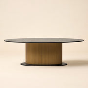 Eettafel Ironville Gold Oval 235