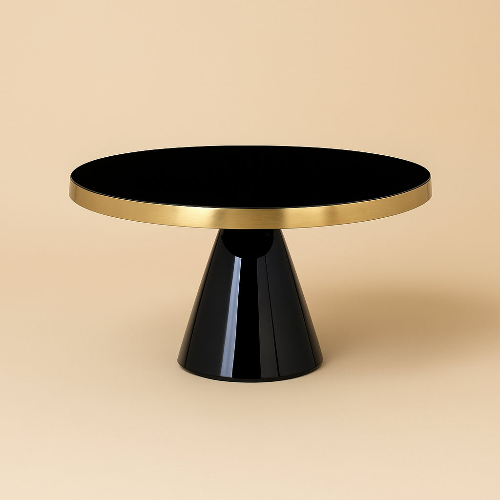 Taartplateau Elena Black/gold