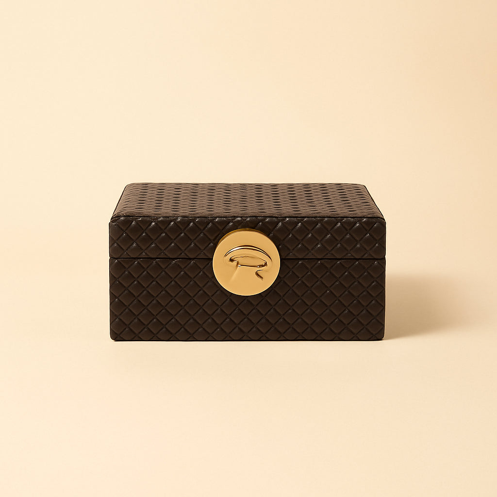 Storage box Rosaly anthracite large