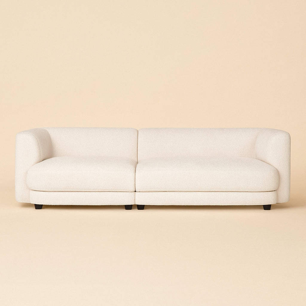 Richmond Interiors Bank Davina - Cream Fusion Stof - Lichte Woonkamerbank