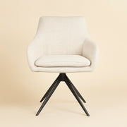 Eetkamerstoel Lisonne Cream Fusion Swivel