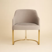 Eetkamerstoel Hadley Khaki Velvet Fire Retardant