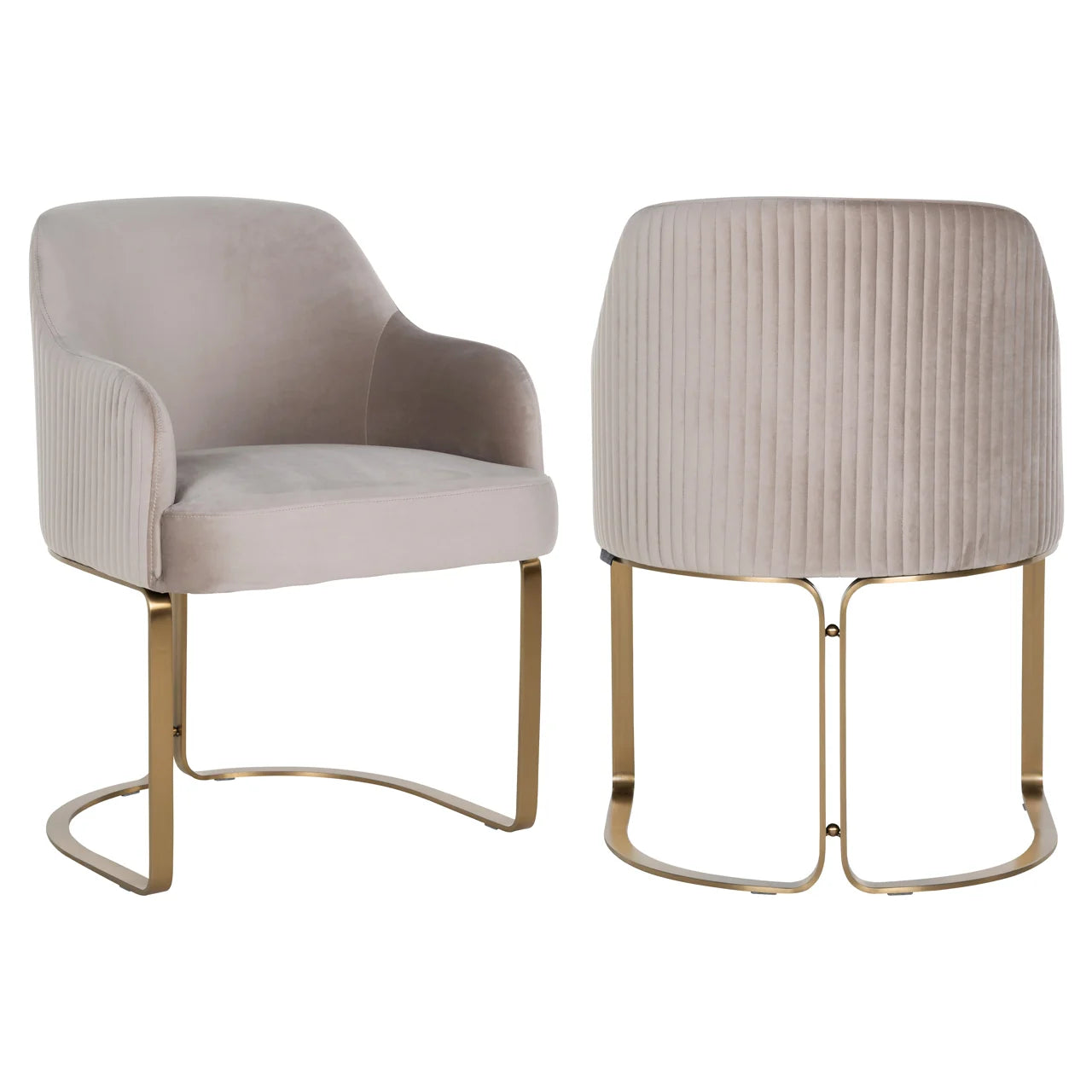 Eetkamerstoel Hadley Khaki Velvet Fire Retardant