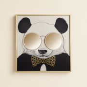 Wall Art Panda Black/gold