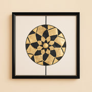 Wall Art Sun Black/gold