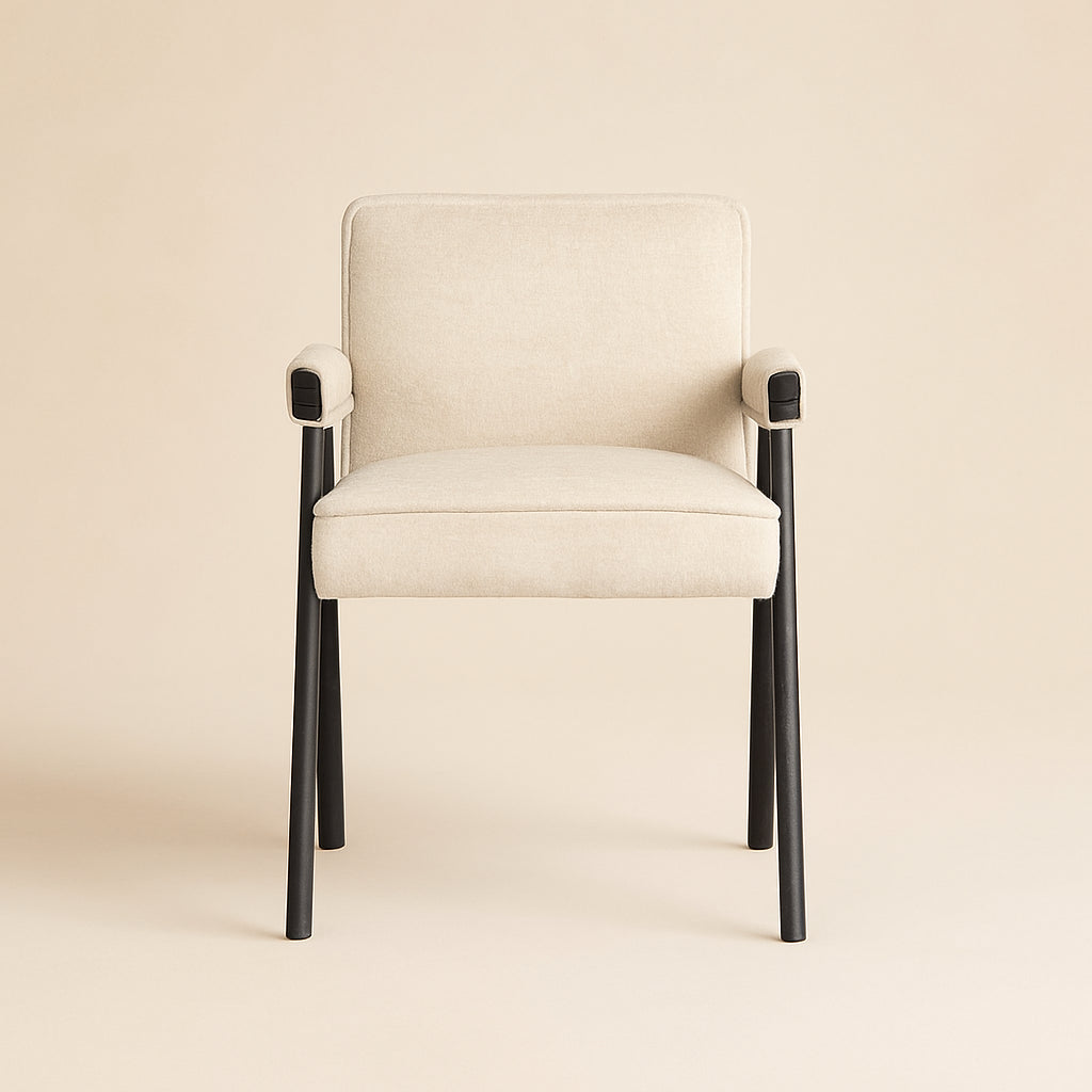 Eetkamerstoel Cooper White Chenille