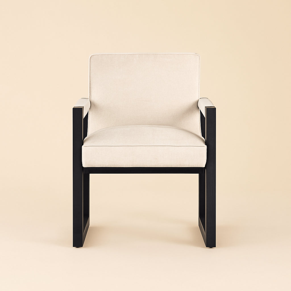 Eetkamerstoel Beck White Chenille