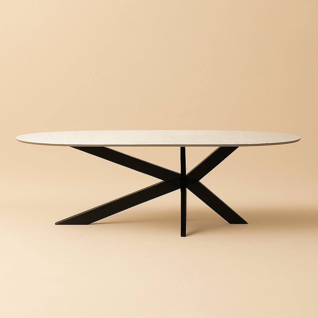 Eettafel Trocadero black/white