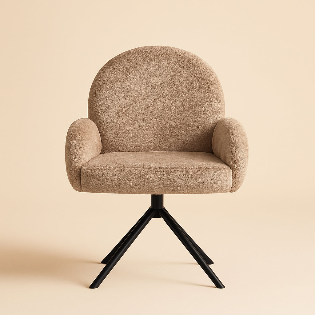 Dining chair Jolie sheep natural swivel