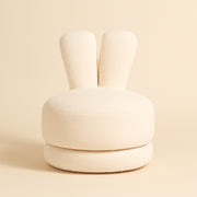 Lounge chair Bunny teddy white swivel kids