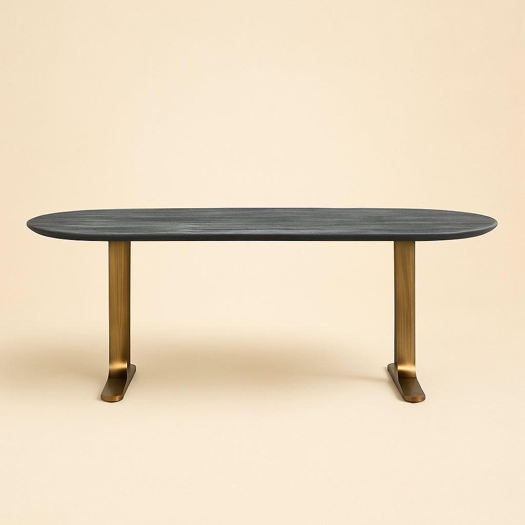 Eettafel Revelin Black/gold 235