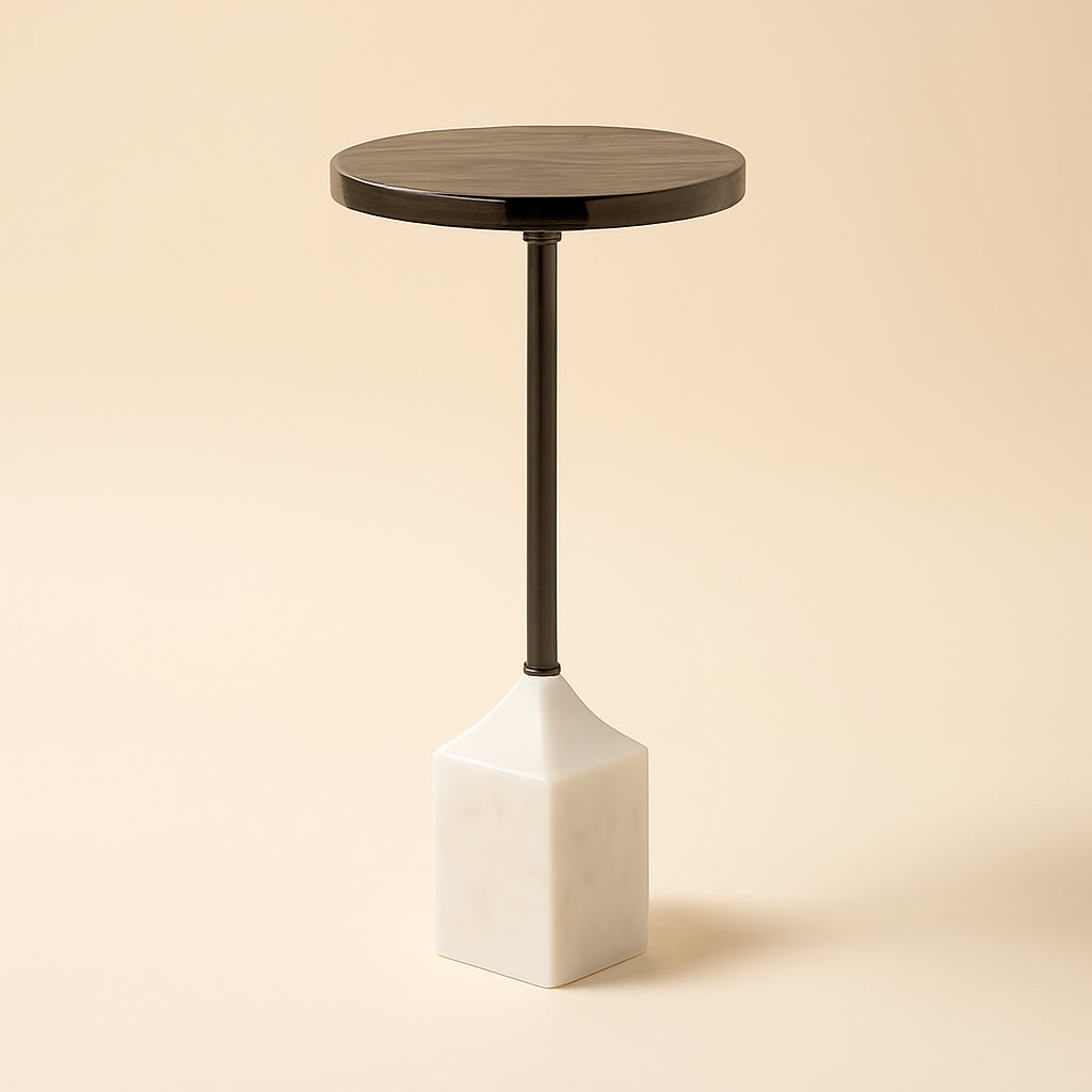 Bijzettafel Aurora White 27ø
