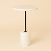 Bijzettafel Misty Black/white 30ø
