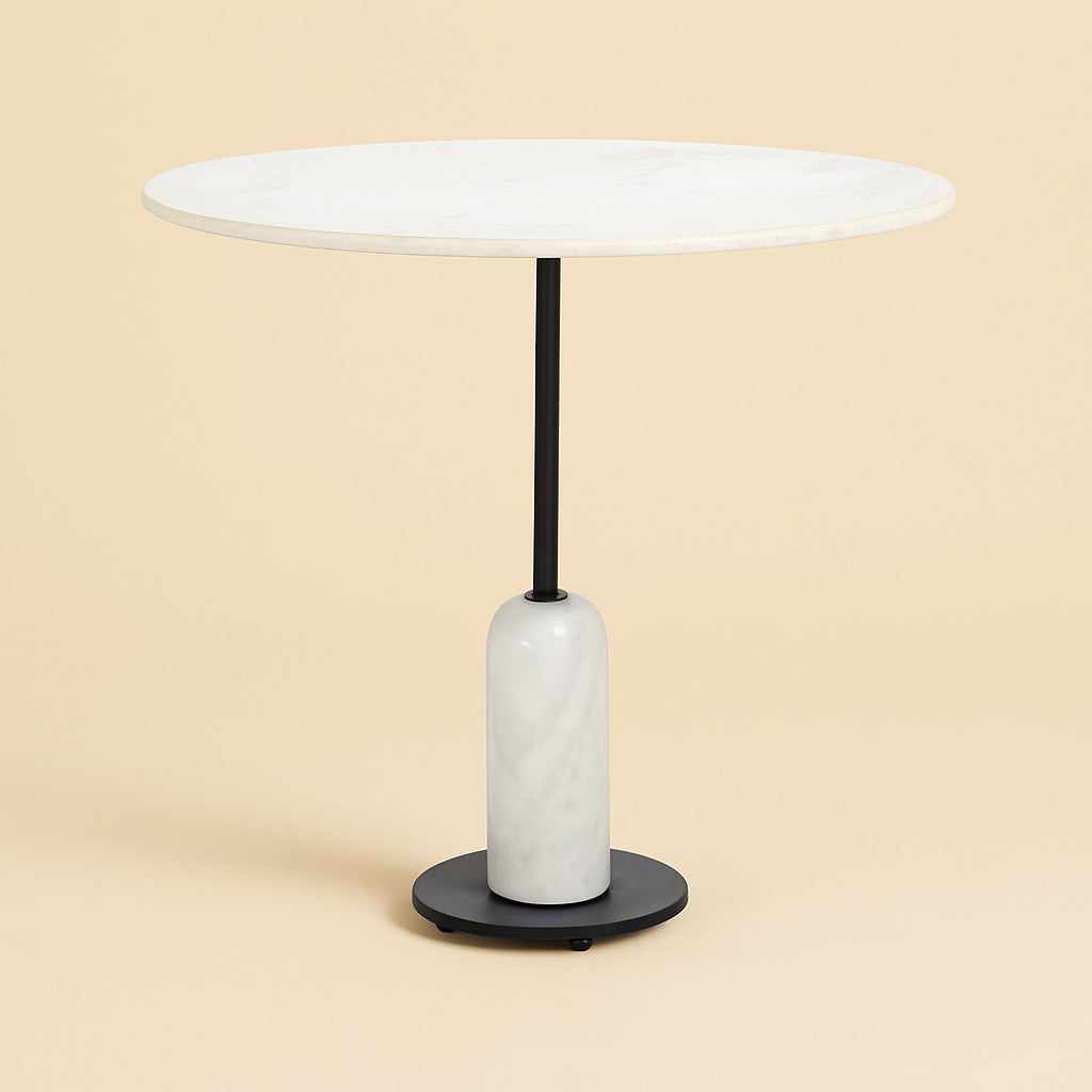 Eettafel Jagger Black/white 76,5ø