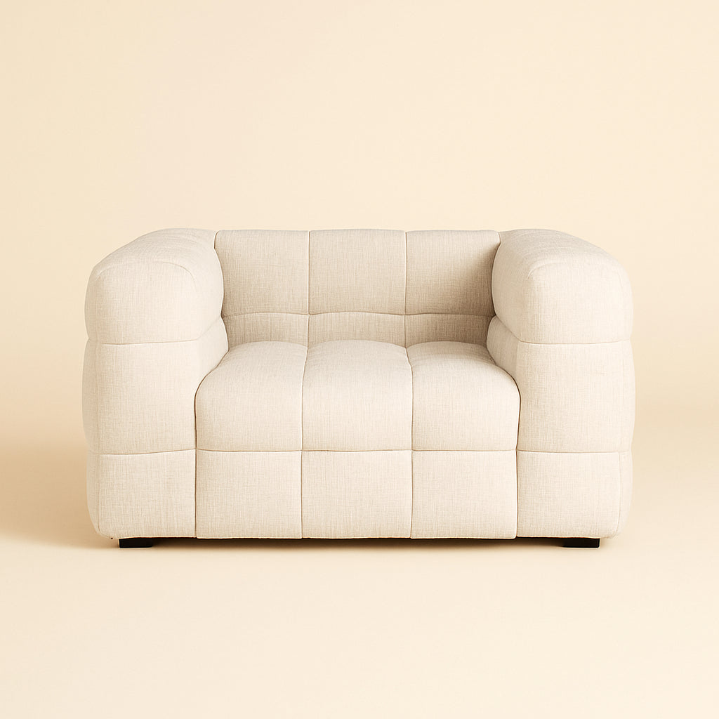 Lounge Stoel Merrol Cream Fusion Fire Retardant