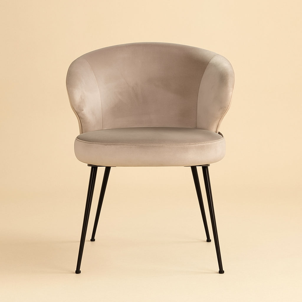 Eetkamerstoel Xandra Khaki Velvet