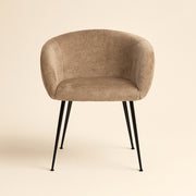 Eetkamerstoel Ruby Taupe Chenille