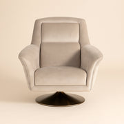 Lounge stoel Nora khaki velvet swivel