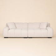 Richmond Interiors Bank Charelle Lovely Cream — zachte crème stof, tijdloze woonkamer