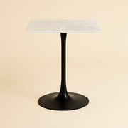 Bistrotafel Carlten Black/white 65x65