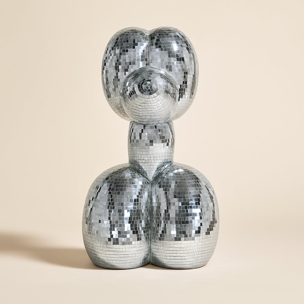 Decoratief Object Dog Silver Large