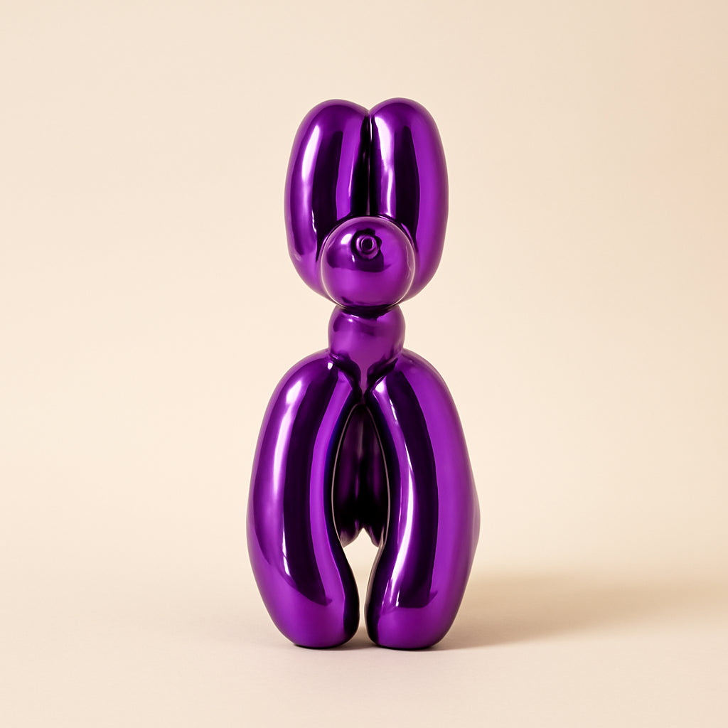 Decoratief Object Dog Purple