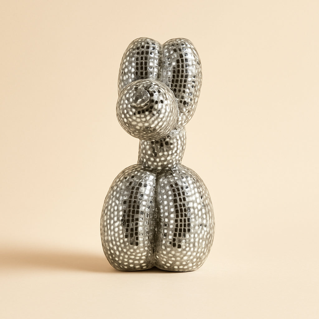 Decoratief Object Dog Silver Small