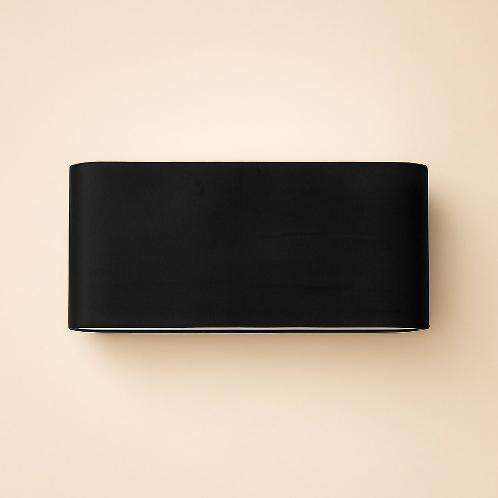 Lampenkap Maddy black rectangular