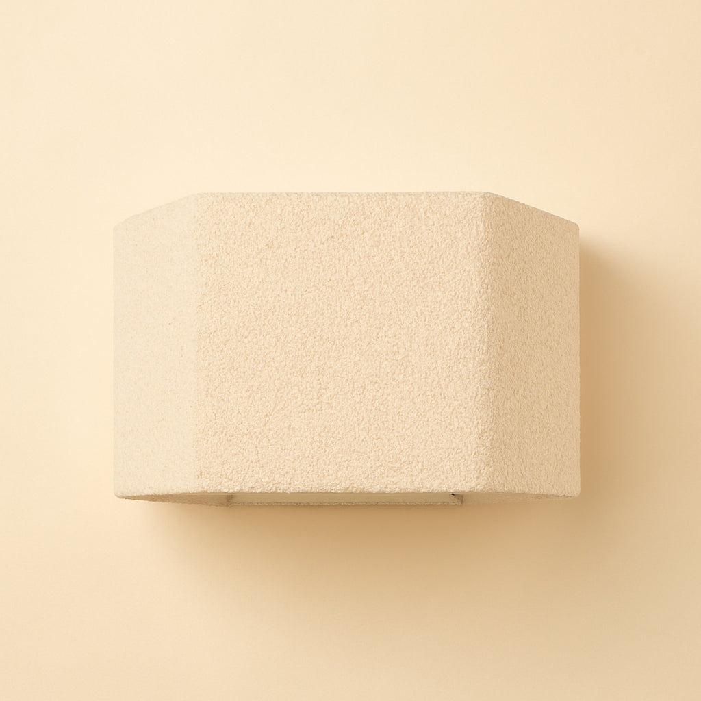 Lampshade Miley beige hexagonal
