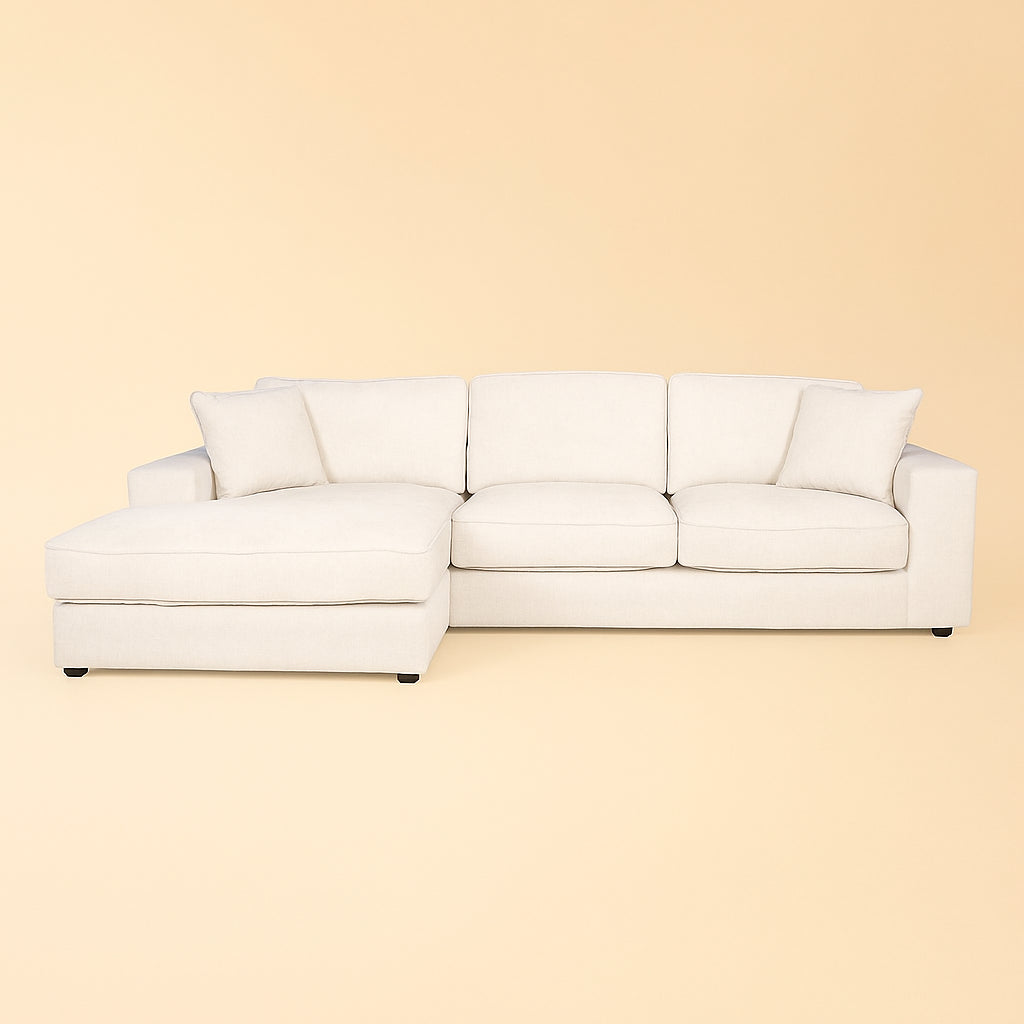 Bank Santos Niagara Beige 2,5-seater + Lounge Left