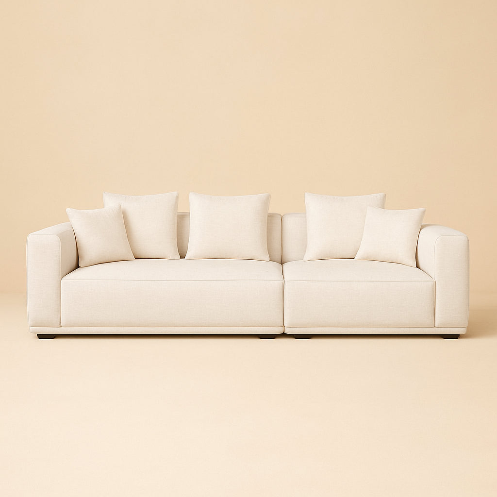 Bank Lusso niagara beige 3-seater
