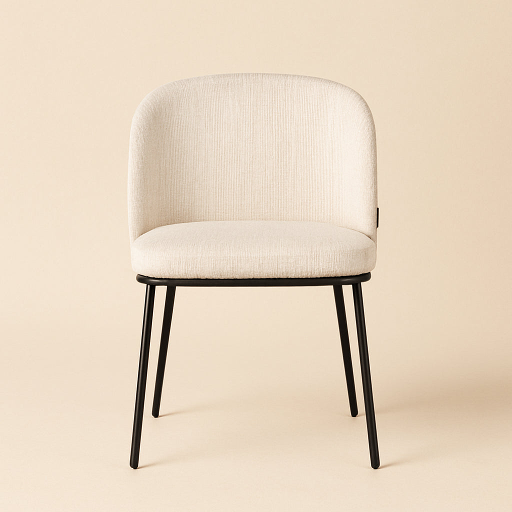 Eetkamerstoel Elvi Niagara Beige Fire Retardant (set Of 2)