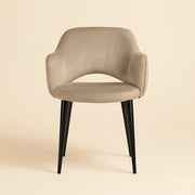 Eetkamerstoel Giovanna Trendy Nature / Khaki Velvet Fire Retardant